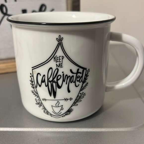 Other - Porcelain "Keep Me Caffeinated" Mug